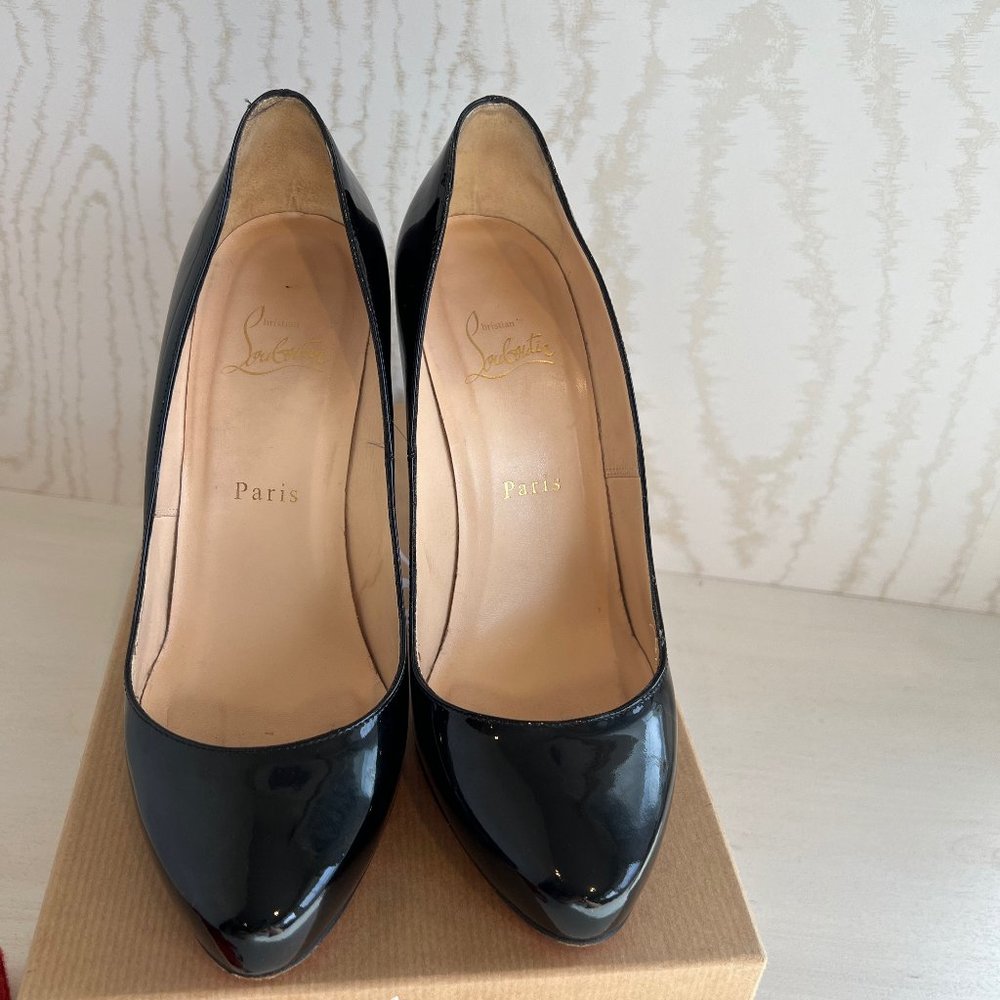 CHRISTIAN LOUBOUTIN Elisa 100 Patent Leather Pumps Size: 9.5  | IT 39.5 - Picture 5 of 9